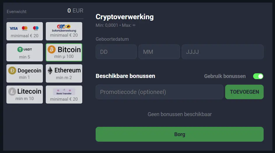 LuckyWave Casino Banking